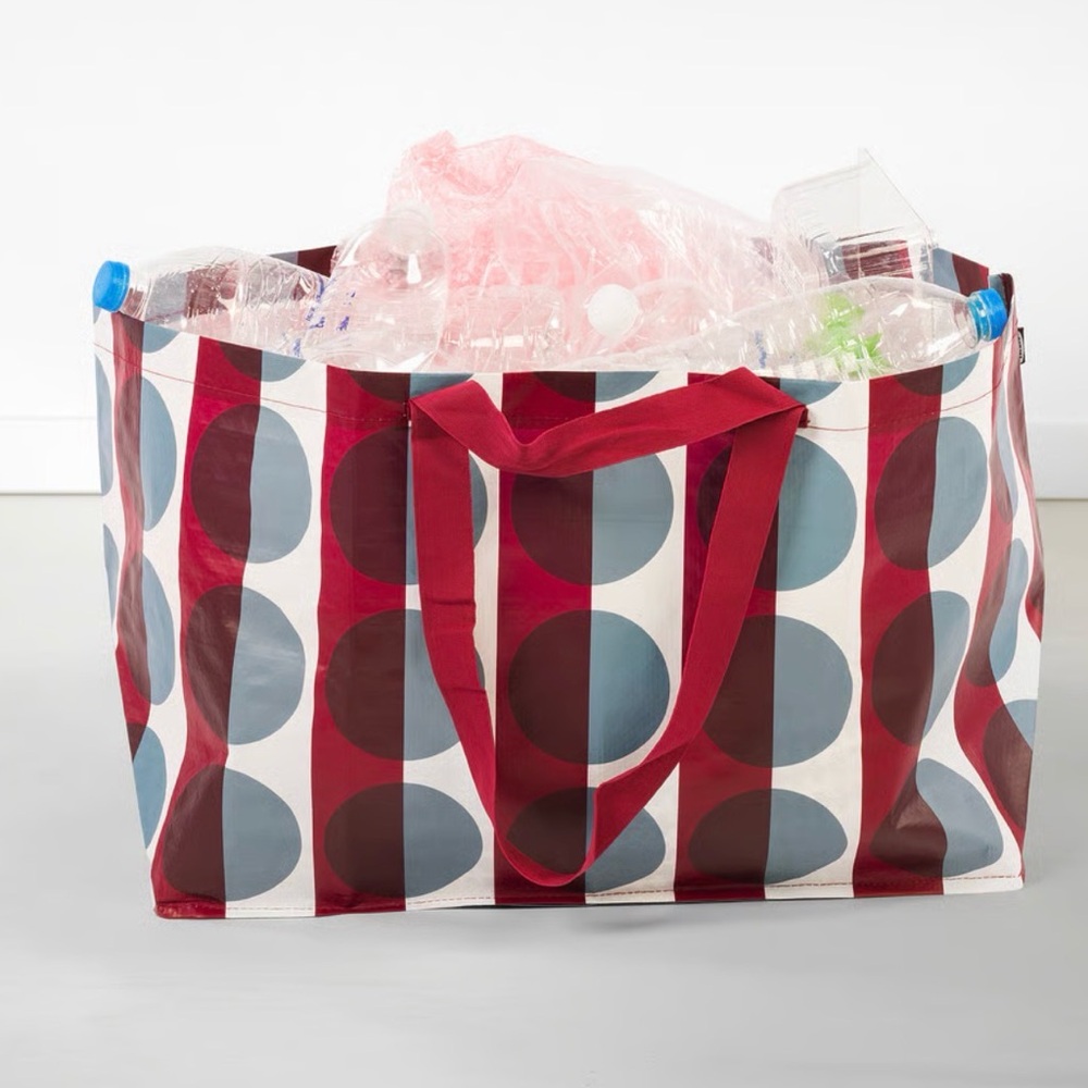 Brand New IKEA GÖRSNYGG Carrier bag, Large, red blue/patterned - Picture 3 of 6